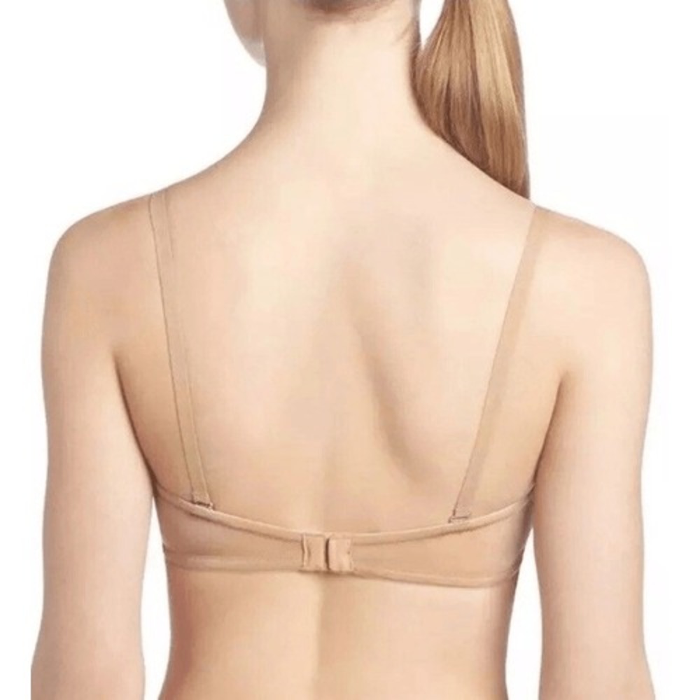 Calvin Klein Naked Glamour Convertible Strapless Push Up Bra Nude 36D F3493 - Picture 3 of 9